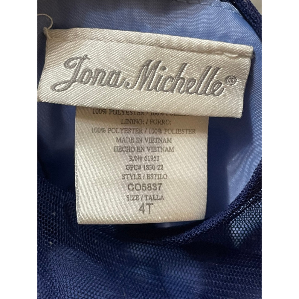 Girls Jona Michelle Formal Dress 4T Blue - Picture 9 of 10